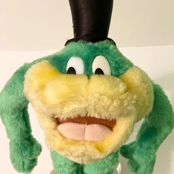 Vintage 1997 Michigan J Frog Plush Looney Tunes 14in Ace Stuffed Toy Hole in Hat - Picture 12 of 14